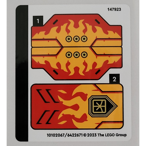 Lego Sticker Sheet for Set 71780-1