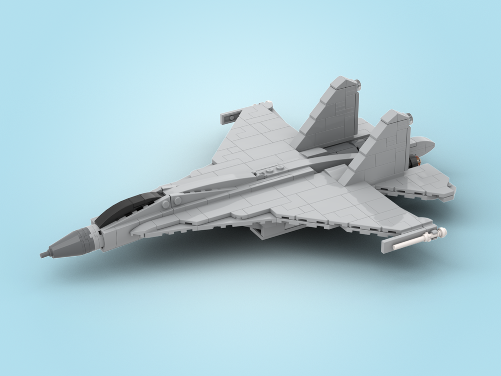 Lego SU-35 Light Gray (1/72 scale)