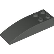 Lego Brick Curved 6 x 2 / Dark Gray