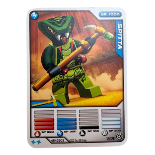 Lego Trading Card, Ninjago Deck #2: 12 - Spitta - International Version / [No Color/Any Color]