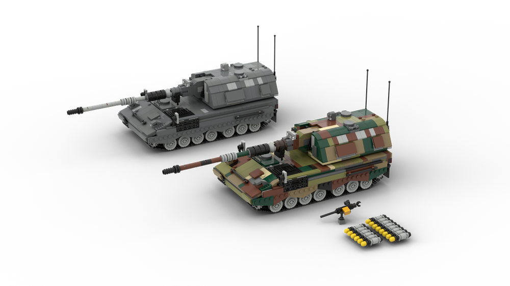Lego Pzh-2000 Self-Propelled Howitzer | 1:33 Minifig Scale