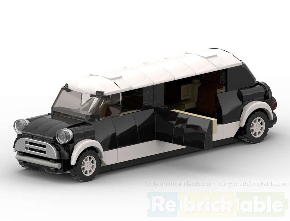 Lego Mini Cooper Limousine Black & White V.2