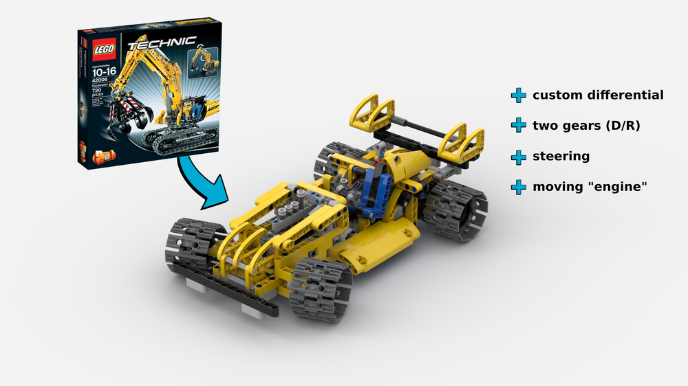 Lego 42006: Car with Custom Differential