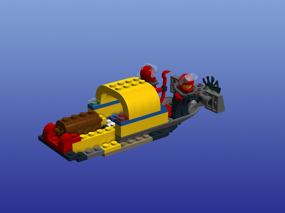 Lego 60092-boat carry a treasure chest