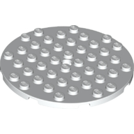 Lego Plate Round 8 x 8 / White