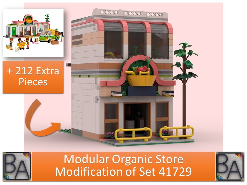 Lego Modular Organic Store - Modification of Set 41729