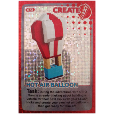 Lego Trading Card, Create The World - Hot Air Balloon (foil) / [No Color/Any Color]