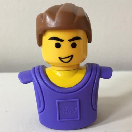Lego Sports Promo Figure Head Torso Assembly / Medium Violet
