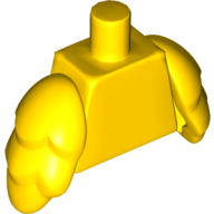 Lego Torso with Bird Wings [Plain] / Yellow