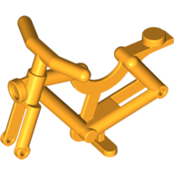 Lego Bicycle Frame [Solid Stud] / Bright Light Orange