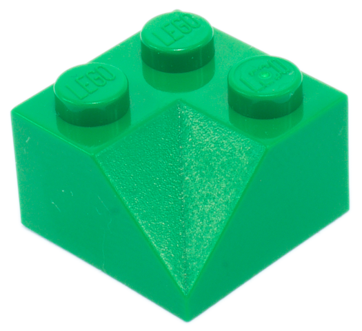 Lego Slope 45 2 x 2 Double Concave / Green