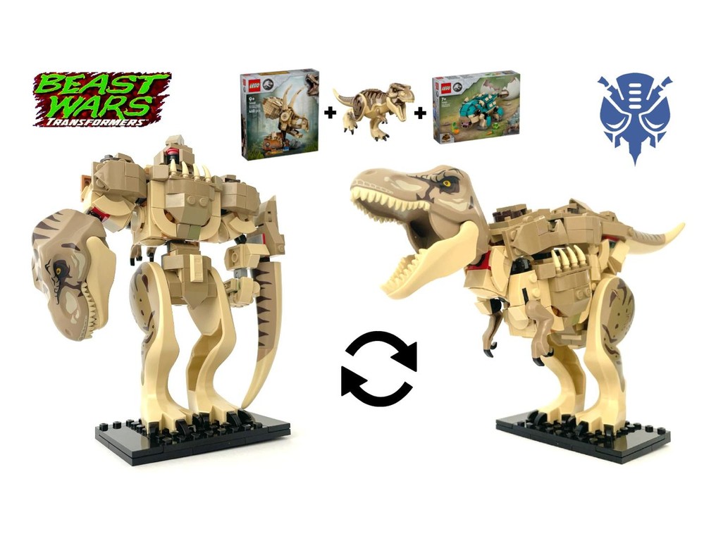 Lego Megatron Beast Wars Transformer - Jurassic Alt Build