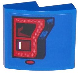 Lego Slope, Curved 2 x 2 x 2/3 with Ford F150 Raptor Taillight Pattern Model Right Side (Sticker) - Set 75875