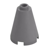 Lego Cone 2 x 2 x 2, Open Stud / Flat Silver