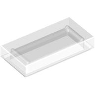 Lego Tile 1 x 2 with Groove / Trans-Clear