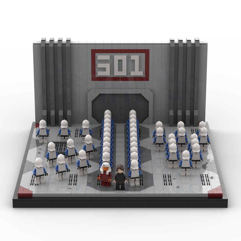 Lego 501st Legion Clone Display - Republic Hangar