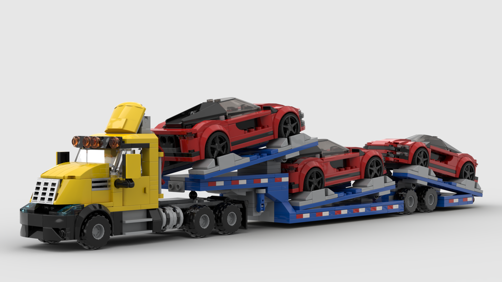 Lego Car transport trailer