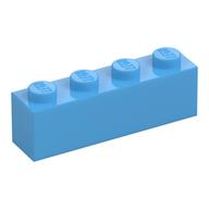 Lego Brick 1 x 4 / Medium Blue