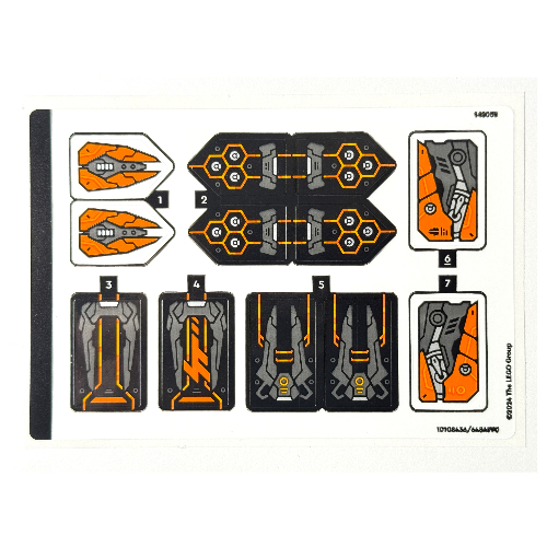 Lego Sticker Sheet for Set 71821-1