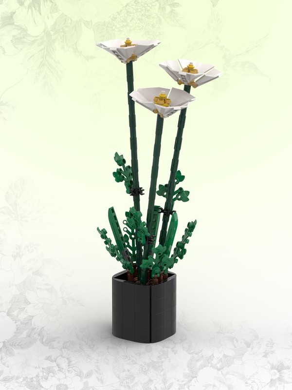 Lego White Poppies (BT017)