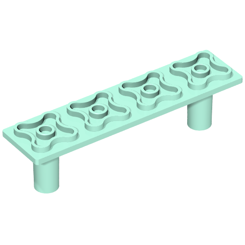 Lego Scala, Support, Bed 2 x 8 x 1 2/3 / Aqua