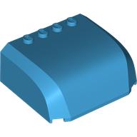 Lego Windscreen 5 x 6 x 2 Triple Curved Top Canopy with 4 Studs / Dark Azure