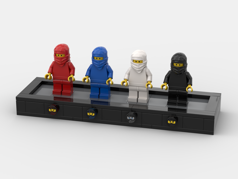 Lego OG 4 NINJAS DISPLAY