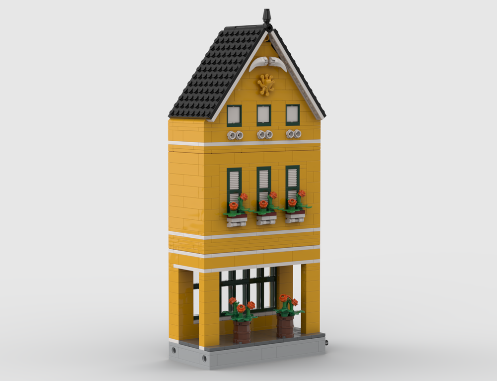 Lego Caribbean Flower Shop Back