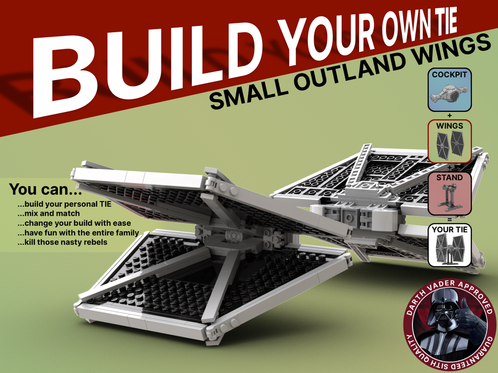 Lego Outland Wings / Small - Build Your Own TIE