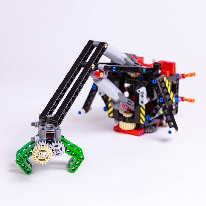 Lego Claas Xerion 5000 Trac VC Crane attachment (42082 c-model)