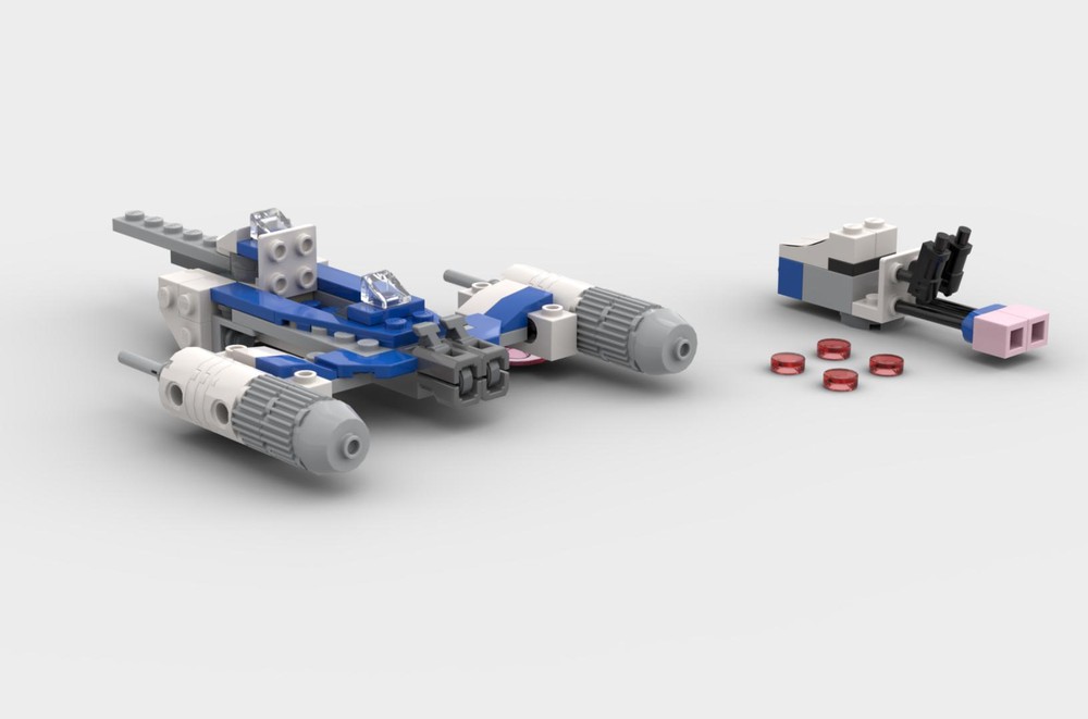 Lego Rex’s Naboo Starfighter and Speeder Microfighter