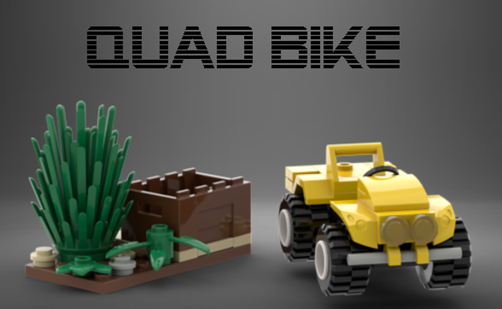 Lego Quad Bike yellow by: aaron021