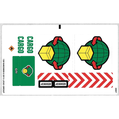Lego Sticker Sheet for Set 60020-1