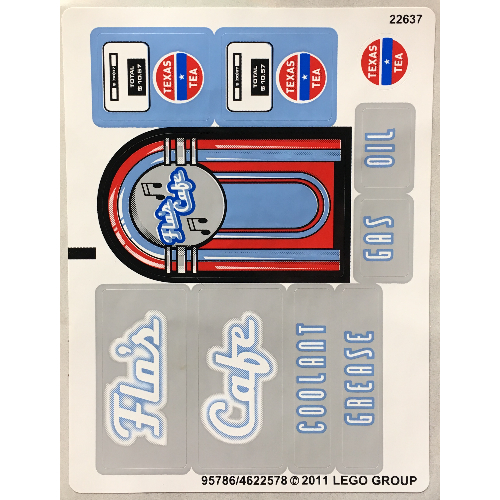 Lego Sticker Sheet for Set 8487-1