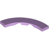 Lego Tile 4 x 4 Curved, Macaroni / Lavender