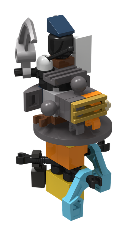 Lego 2024 Advent Challenge – Day 21 [Scrap-Iron Defense Tower]