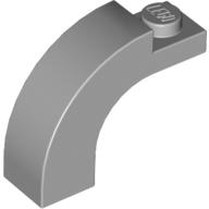 Lego Brick Arch 1 x 3 x 2 Curved Top / Light Bluish Gray