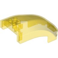 Lego Windscreen 6 x 10 x 4 Curved / Trans-Yellow