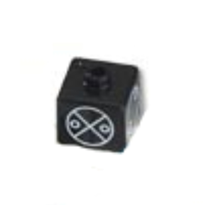 Lego Pen Bead, Square with Matoran Alphabet (Circles and Lines) Print