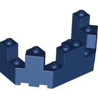 Lego Castle Turret Top 4 x 8 x 2 1/3 / Dark Blue