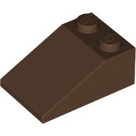 Lego Brick Sloped 33° 3 x 2 / Brown