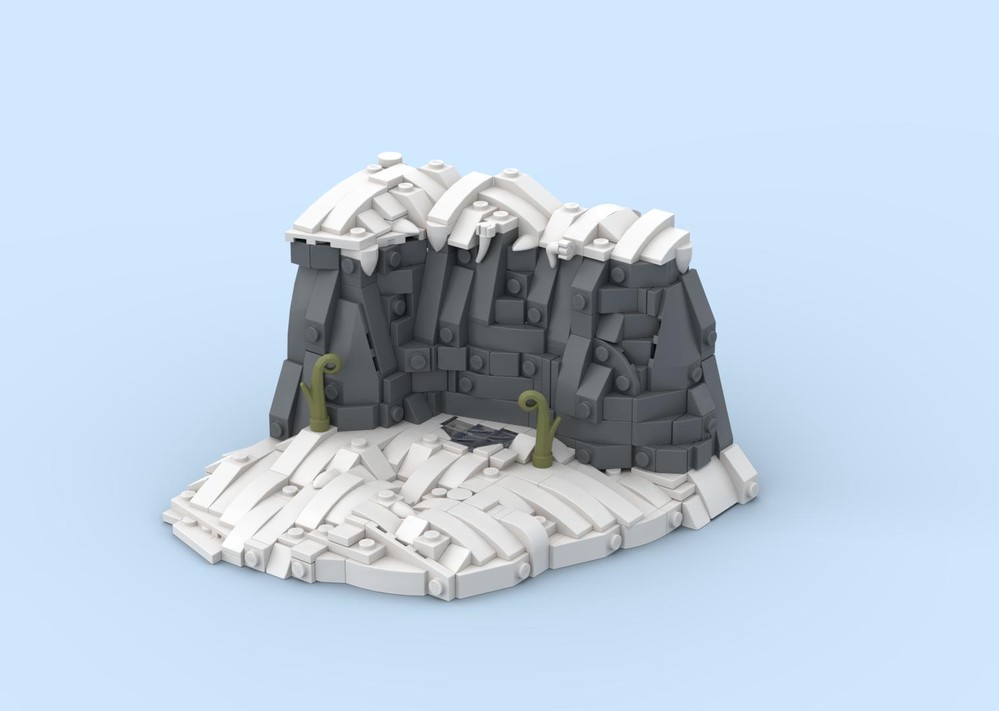Lego Snowy Cliff