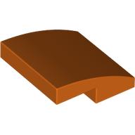 Lego Brick Curved 2 x 2 x 2/3 / Reddish Orange