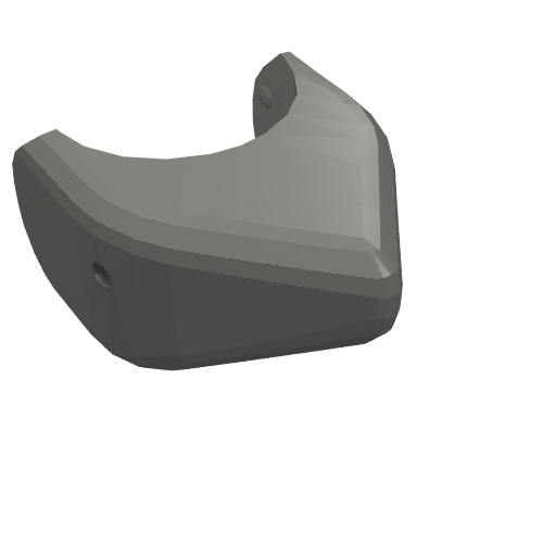 Lego Animal Body Part, Shark Head / Dark Bluish Gray