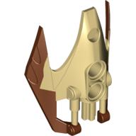 Lego Large Figure Shoulder Cover, Armour, Vorox with Marbled Reddish Brown Pattern
