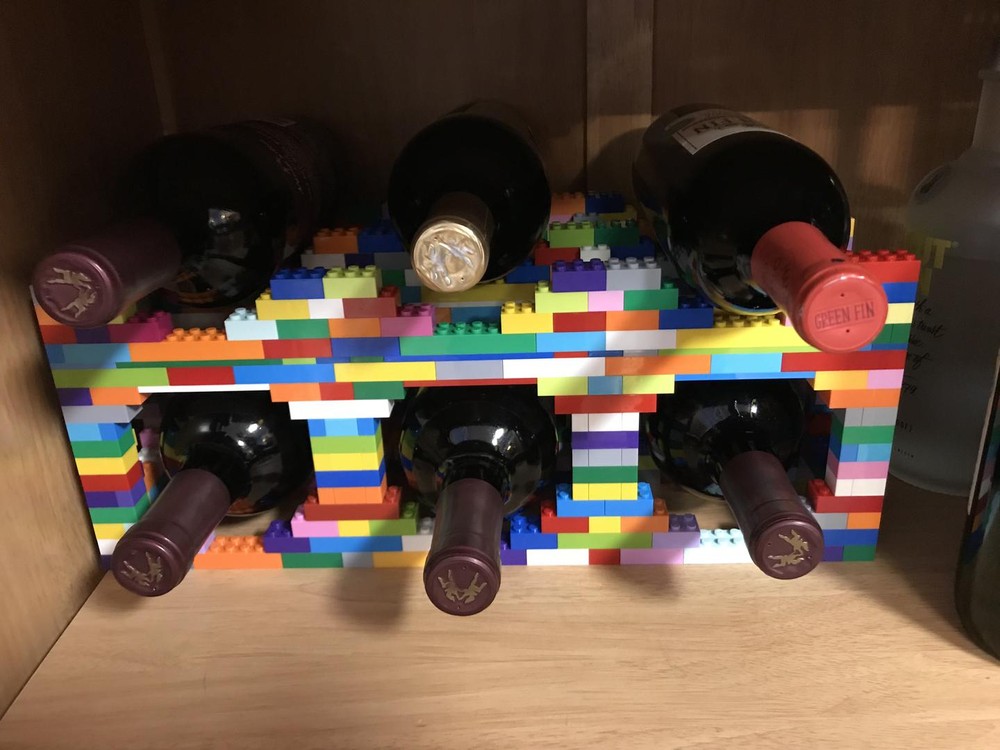 Lego Wine Rack