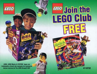 Lego 1997 Insert - LEGO Club - US (4110732)
