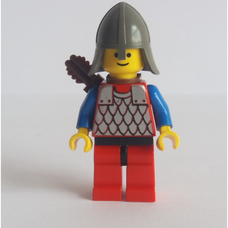 Lego Archer (Scale Mail on Red) - Blue Arms, Red Legs