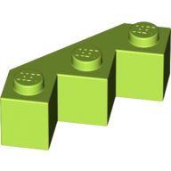 Lego Brick Wedged 3 x 3 Facet / Lime