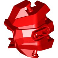Lego Large Figure Hand Cover, Armor with Handles for Clips / Red